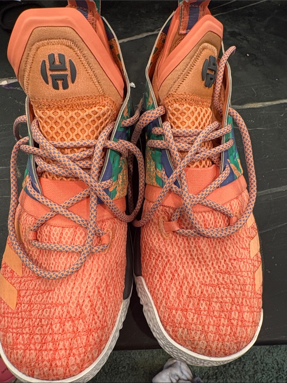 Adidas Harden Vol. Multicolor Orange Basketball Shoes